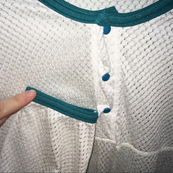 Vintage REI Mesh Button Up Top / Overpiece - Picture 2 of 6